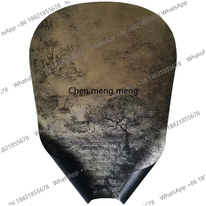 CC182 New Chinese three-dimensional decorative painting background wall soft installation entrance special-shaped high-end lands