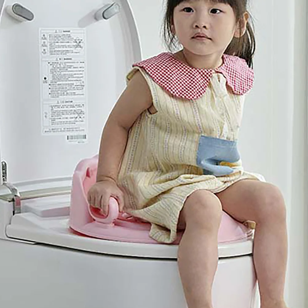 

Детское сиденье-горшок с подушкой из ТПЭ, мягкое, удобное, нескользящее основание, съемная лестница, вишневый цвет, лев, обучение туалету для малышей