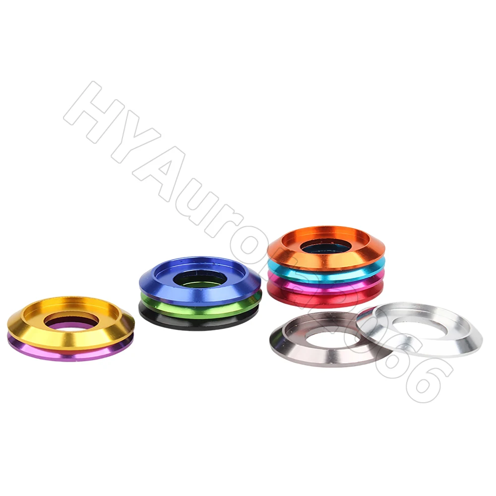 غسالات قبة من الألومنيوم المؤكسد M2-M8 - فواصل رأس كوب مكونة من 11 لونًا لمسامير الأزرار/طائرة بدون طيار FPV/الإلكترونيات #6