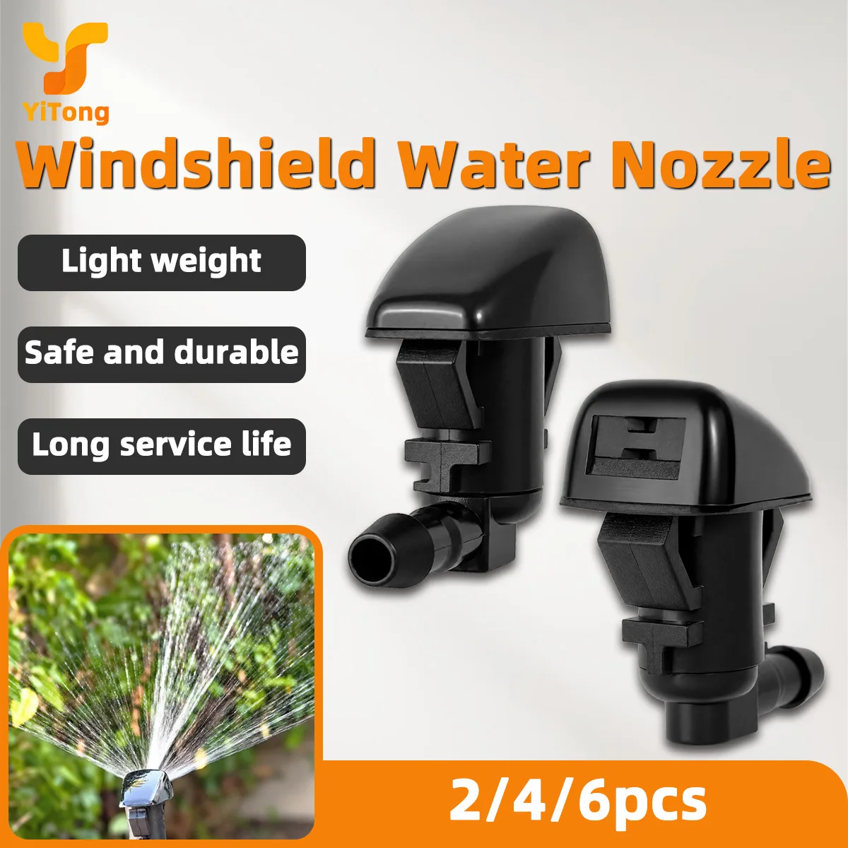 Yitong Car Front Windshield Water Cleaning Nozzle 55079049AA,8265A1282 Fit For Jeep Grand Cherokee,Liberty,Commander,Dodge Nitro