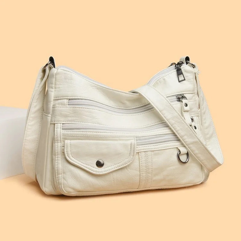 

Минималистичная уникальная винтажная повседневная большая сумка, стильная модная сумка с буквенным логотипом для женщин, высококачественный кожаный кошелек через плечо