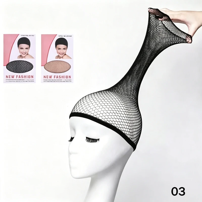 

10Pcs Stretchy Nylon Mesh Wig Caps, breathable and nearly invisible. Snug & comfortable fit, ideal for wearing with long wigs.