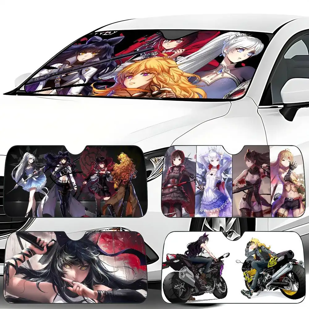

Game Aniem R-RWBY Car SunShade 130x70cm Car SunShade Windshield Cover UV Protection Auto Visor Accessories For Cars