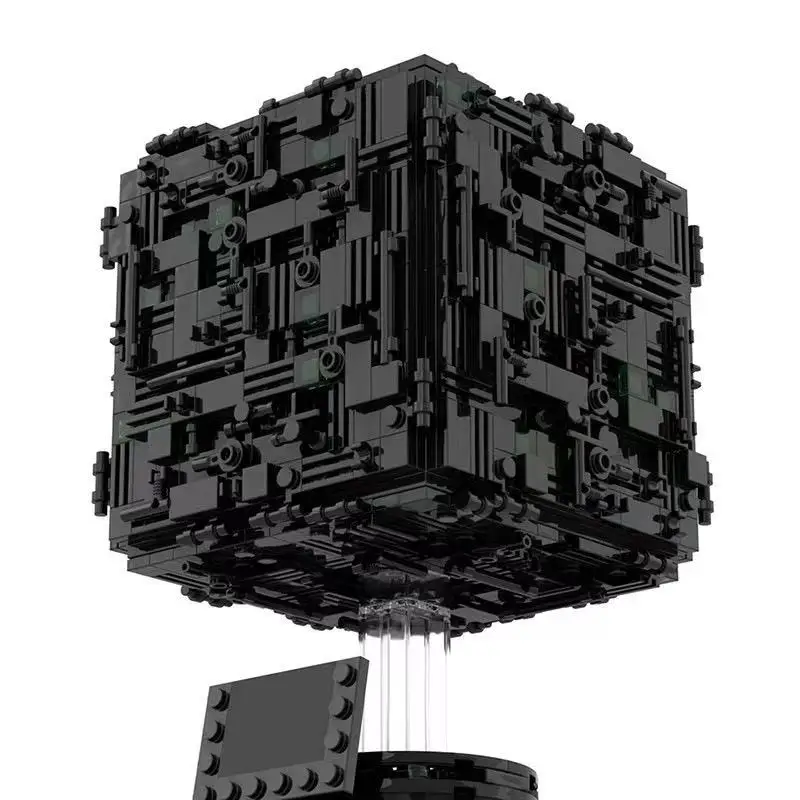 MOC Famous Star Movie Series Borg Cube Model Building Block Set Collection Treks High-Tech Box Bricks for Children Birthday Gift view 4