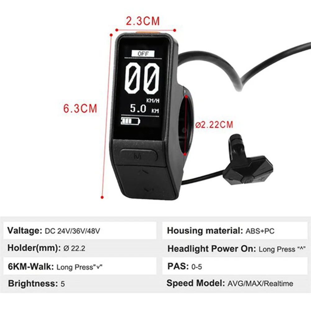 Imagem -04 - Velocímetro à Prova Dágua para Bicicleta Elétrica a Motor Mini Computador Nova Versão E-bike Display Sw102 Dm03