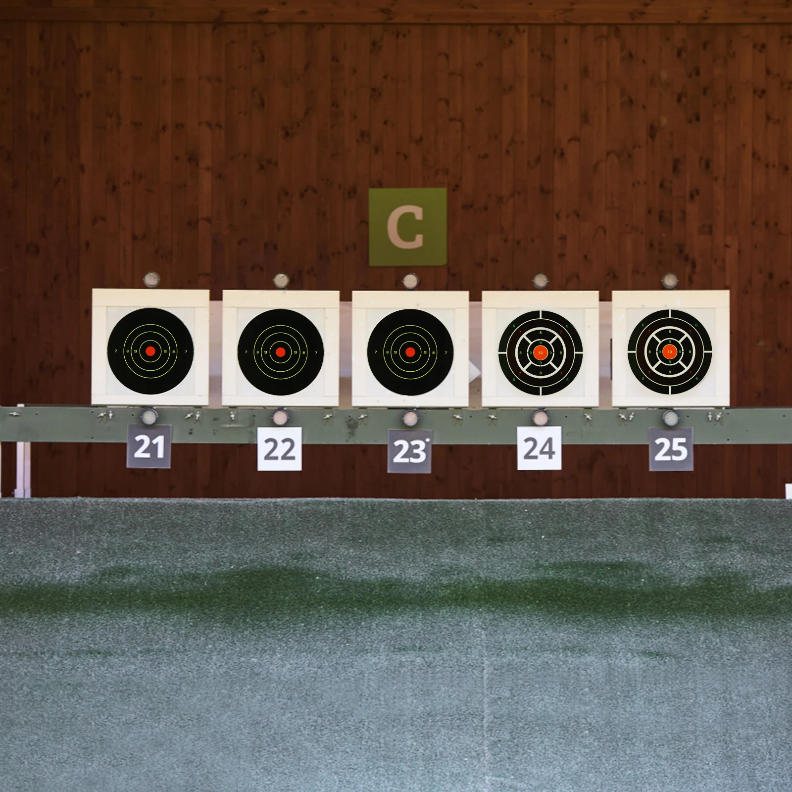 30 قطعة أهداف رش ذاتية اللصق للرماية سطح ألوان زاهية أهداف ورقية للممارسة الداخلية والخارجية #4