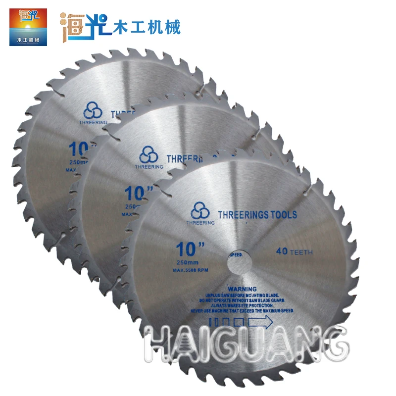 Lâmina de serra circular de aço de alta velocidade com cabeça de corte de carboneto 10 polegadas 12 polegadas profissional para ferramentas de carpintaria de corte de madeira
