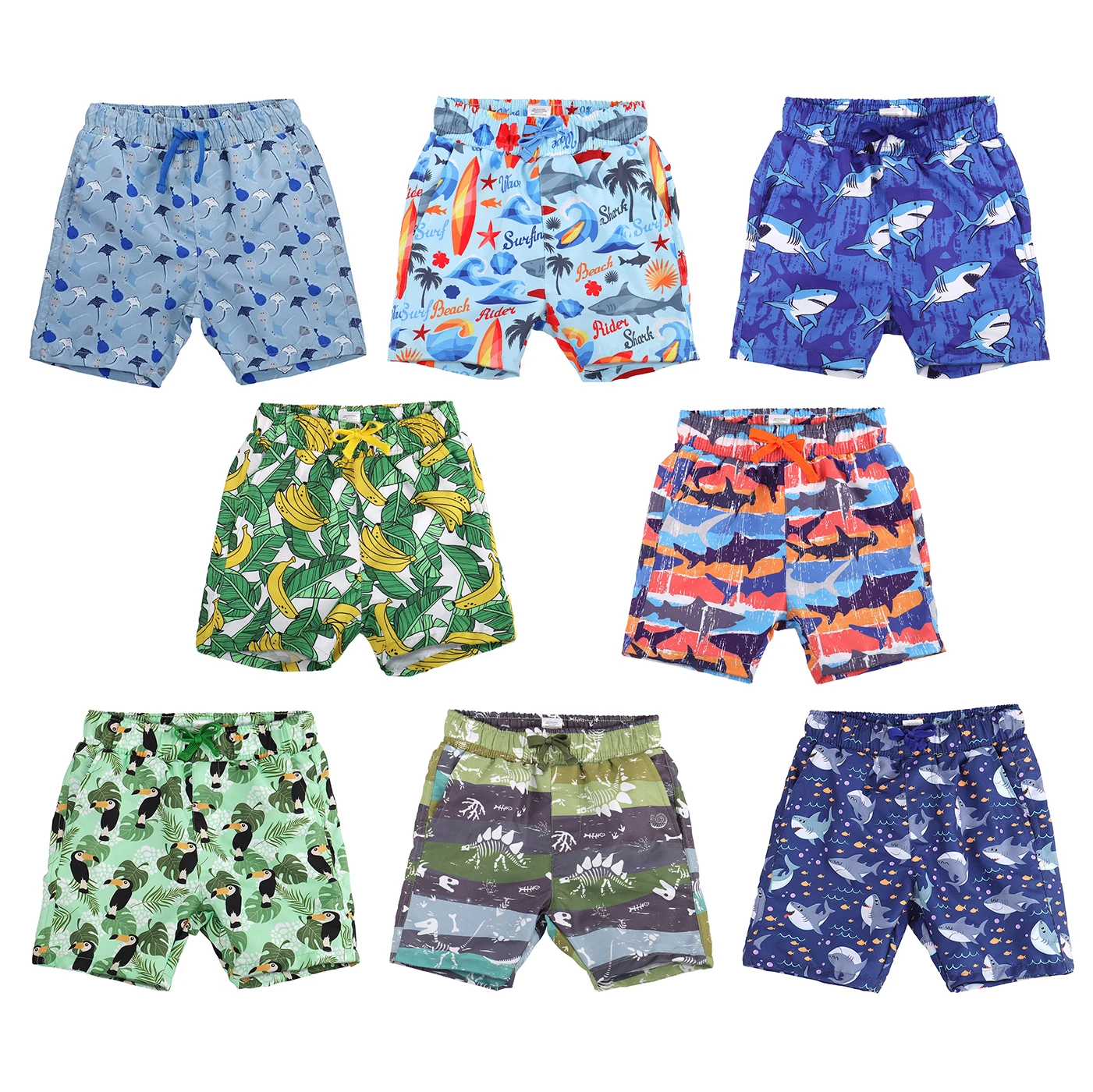 

Kids Boy Swim Shorts Little Boys Summer Mesh Lining Beach Board Short Pants Drawstring Swim Trunks Bathing Shorts Swimsuit