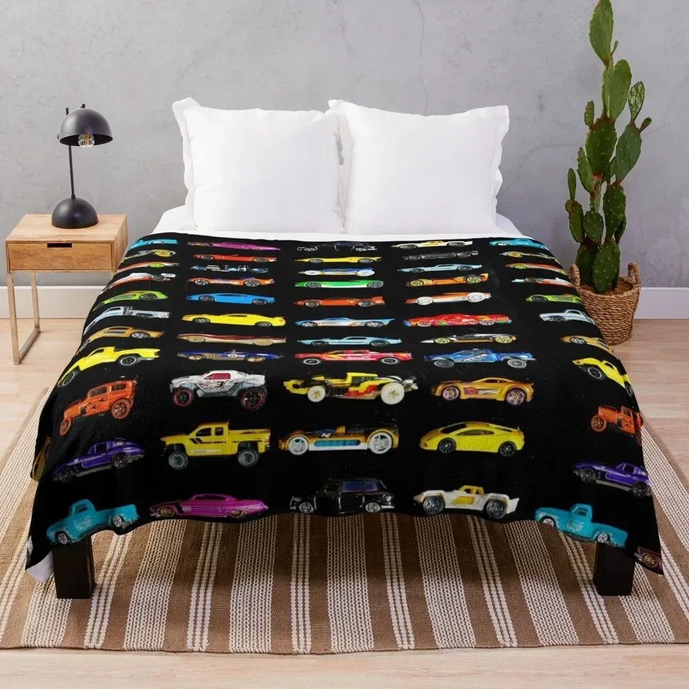 

Side Cars Throw Blanket Bed Plaid on the sofa Blankets