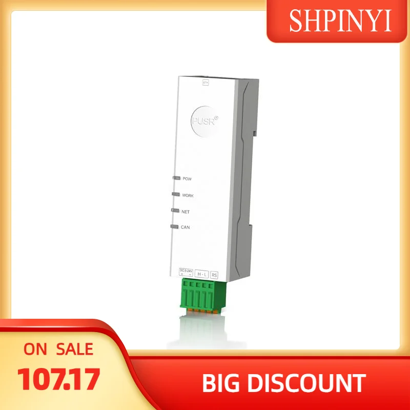 PUSR CAN to Ethernet Bi-directional Conversion Industrial Design TCP Server TCP Client UDP Server UDP Client USR-CAN115