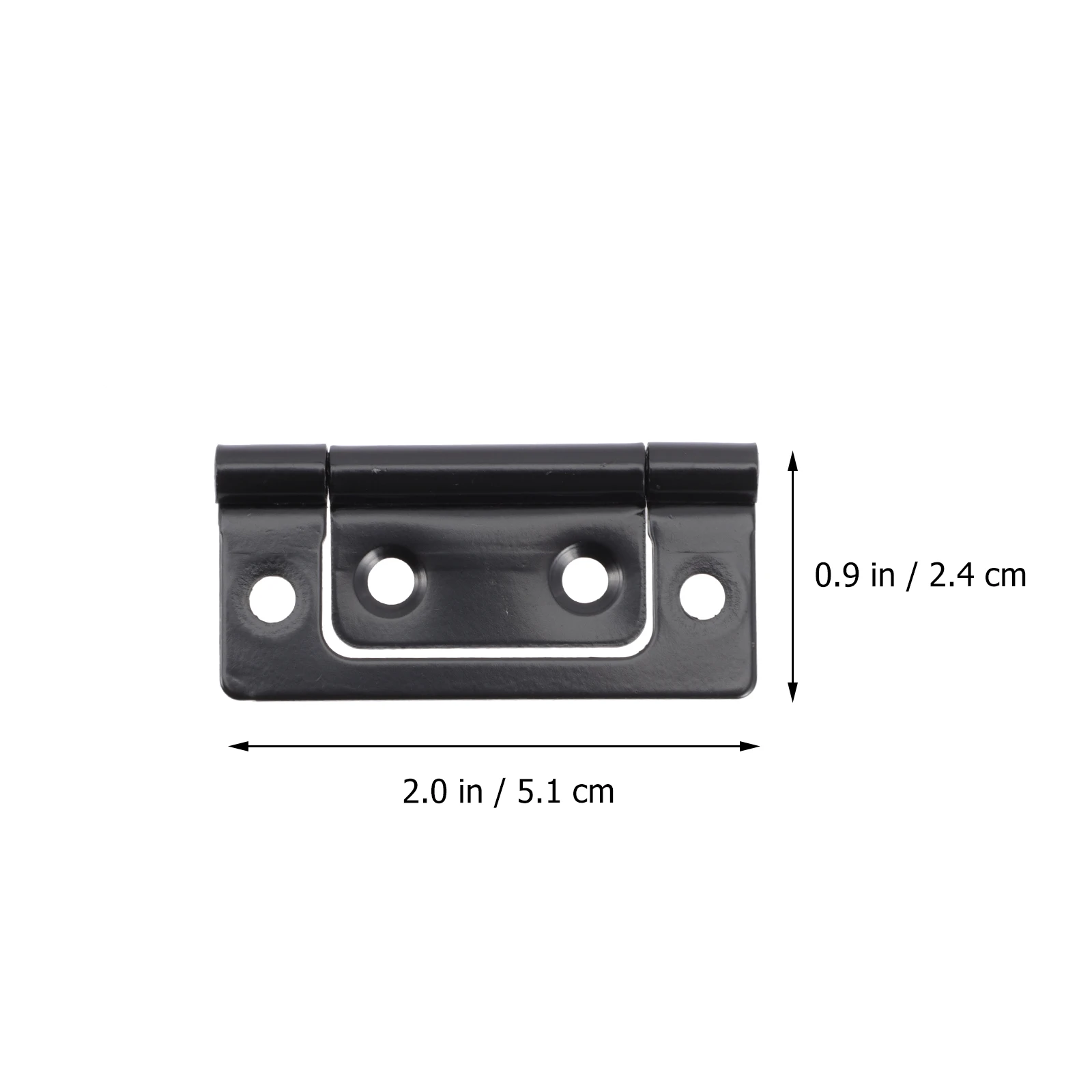 

12pcs Thickened Iron Hinges Black Matte Small Door Hinges for Cabinet Kitchen Interior Bronze Smooth Edge Durable