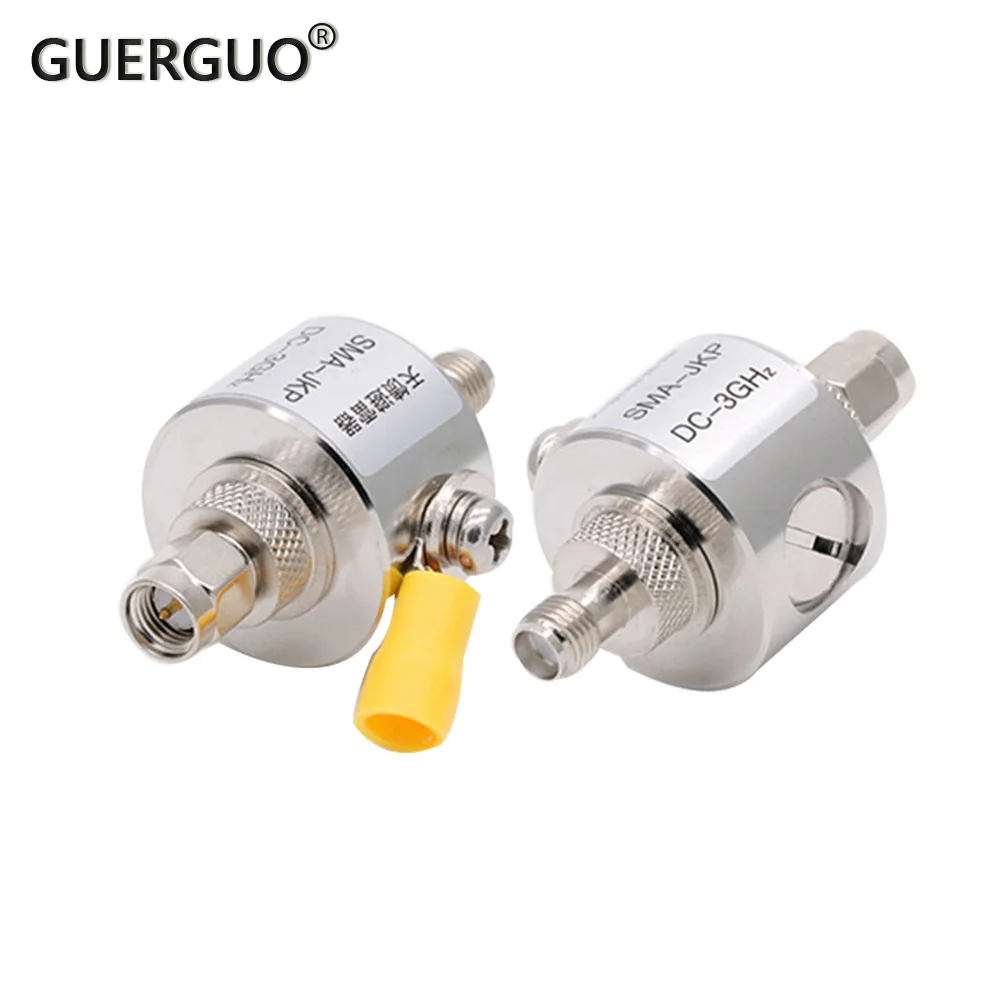 1PC 3GHz SMA Male to Female RF Coax lightning Arrester Surge Protector for Signal Booster GSM 3G4G LTE Wireless LAN WiFi Antenna