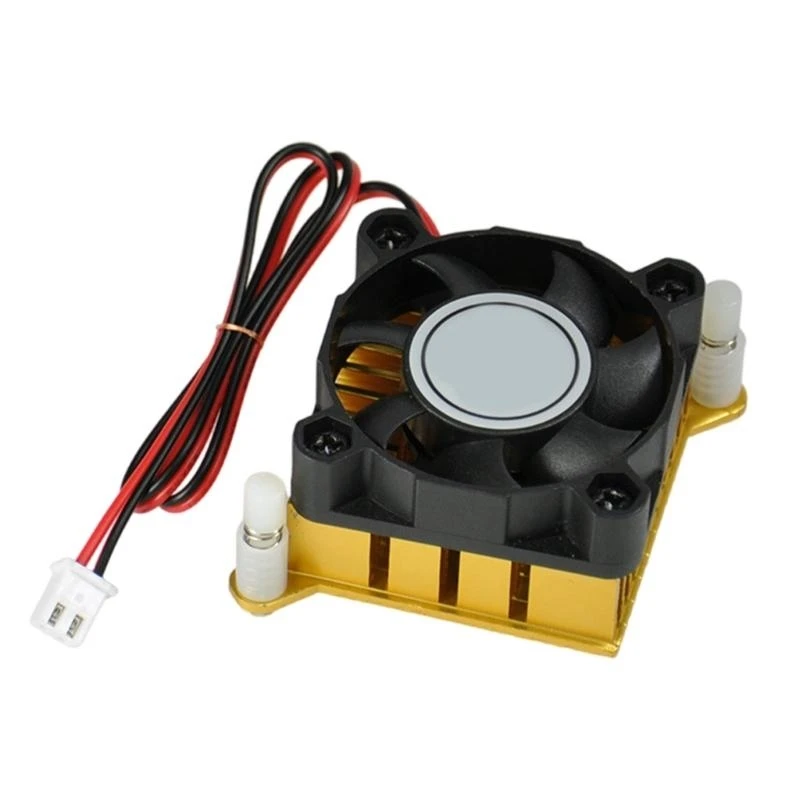 

Aluminium Heatsink DC5V 12V 40mm 40x40x10mm Fan for Northbridge Chipset and Small Device Cooling 83CF