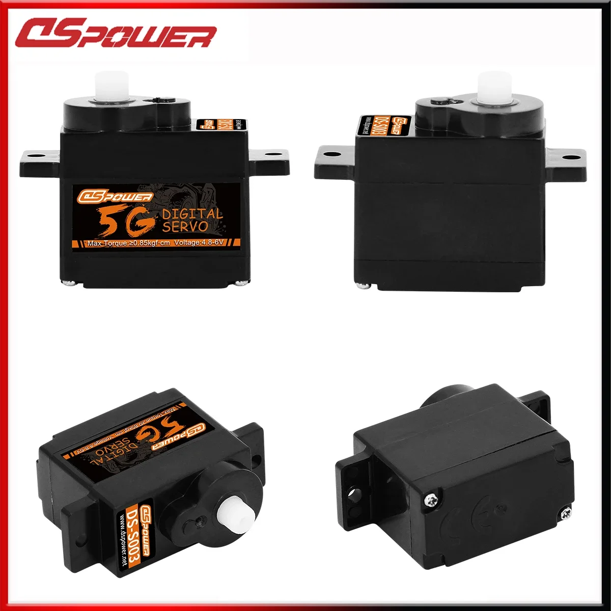 DSpower 1/5/10/20Pcs 5g Mini Digital Servo Motor Digital Servos for F949S K110S Indoor Flight Airplane Helicopter Boat Car Robot