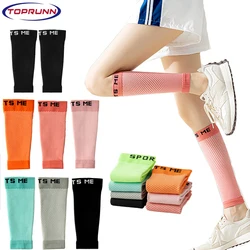 1Pair Leg Compression Sleeve, Calf Support Brace Calf Sleeve for Men & Women, Footless Compression Sock for Fitness,Shin Splint