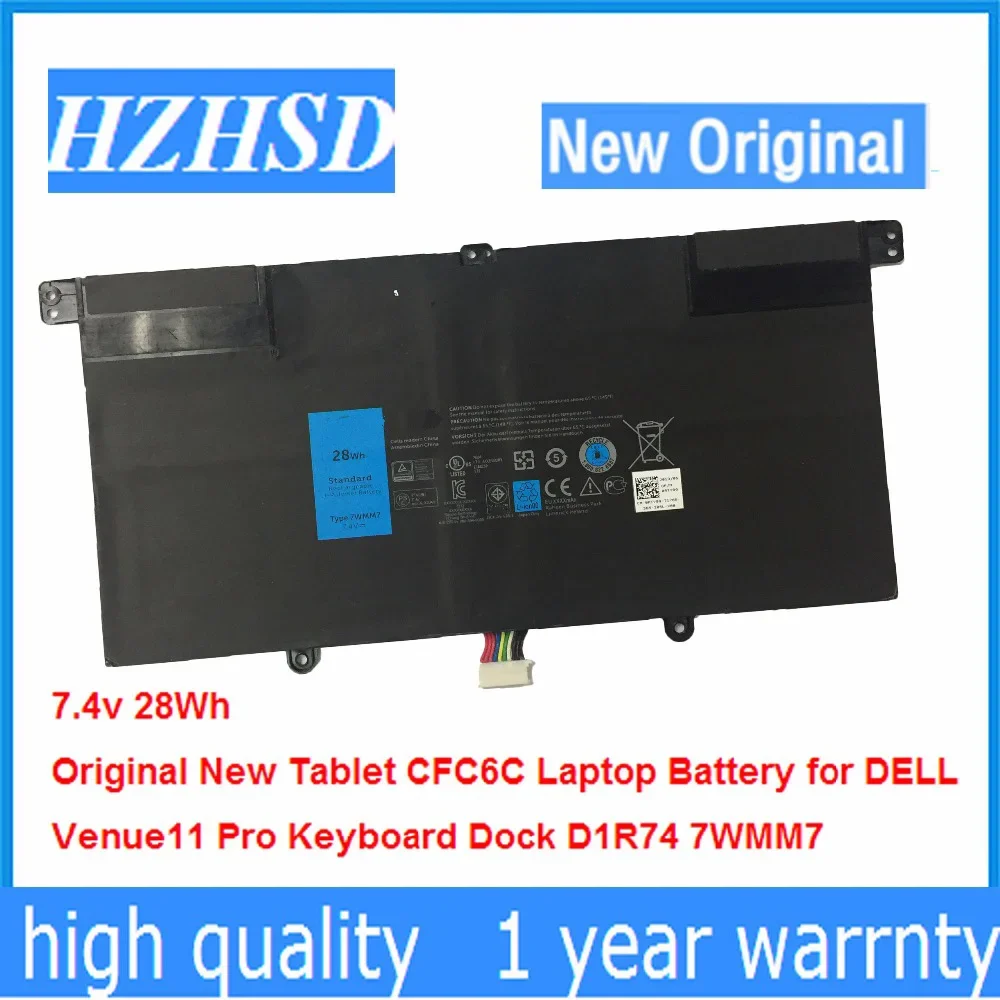 7.4v 28Wh New Original 7WMM7 Tablet CFC6C Laptop Battery for DELL Venue 11 Pro Keyboard Dock D1R74