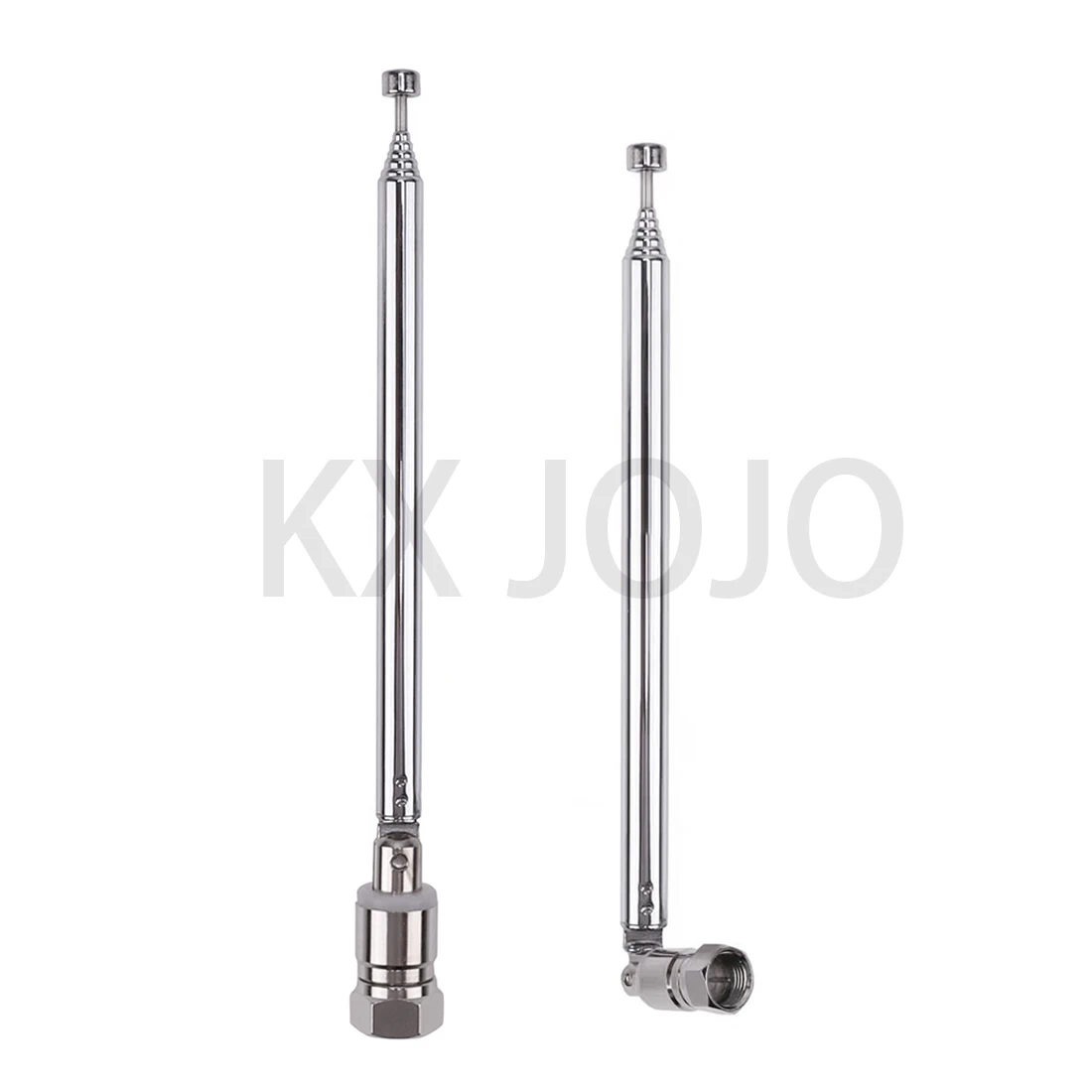 Telescopic Antenna 4-piece Set of 7-section F Head Turn 3.5mm F Head Turn TV Radio Wireless Extension 76cm Adaptor