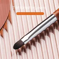 Outil de maquillage de beauté, brosse de brillant à lèvres, brosse de maquillage avec capuchon de protection, brosse de rouge à lèvres pour dame, brosse cosmétique, brosse anti-cernes 5