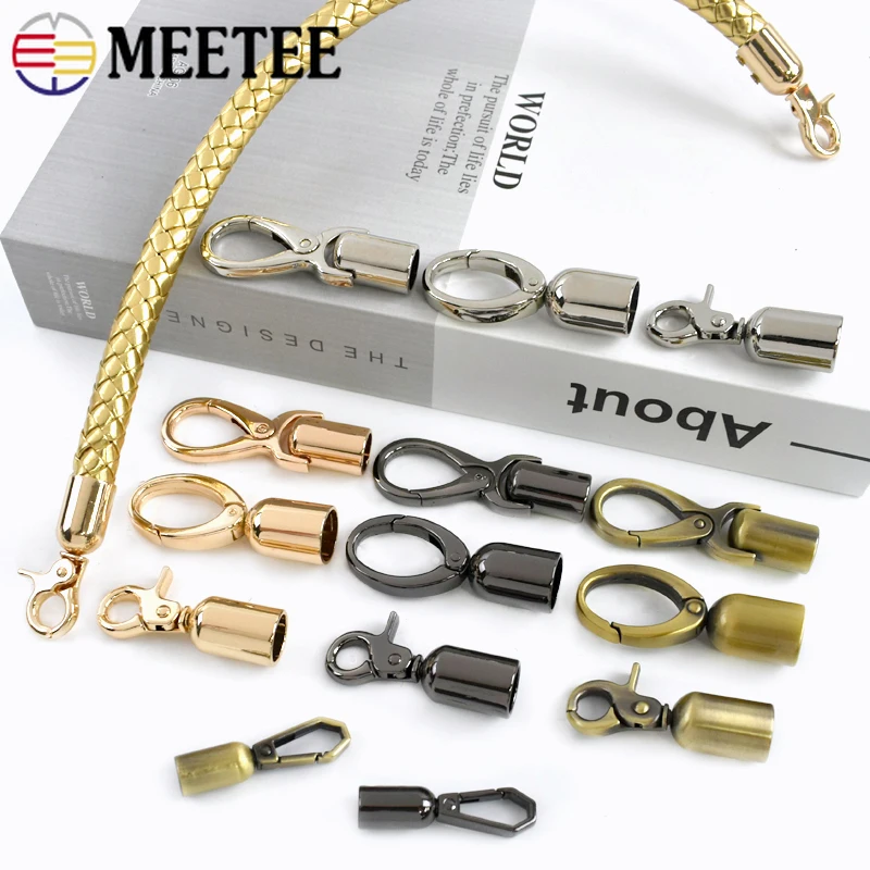 

5Pcs Metal Tassel Cap Hook Clip Buckle for Leather Craft Bag Key Ring Strap Connector Purse Pendant Sewing Hardware Accessories