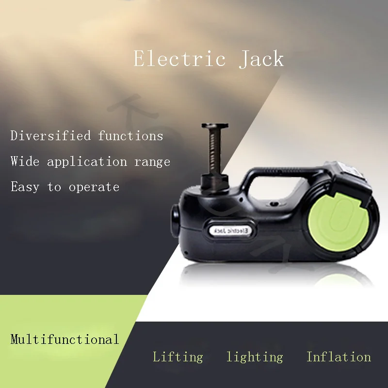 LED Digital Elétrica Hidráulica Carro Jack, 3 em 1, 5 Ton, 12V, Garagem, Equipamento de Emergência, Elevador, Ferramentas de Reparação