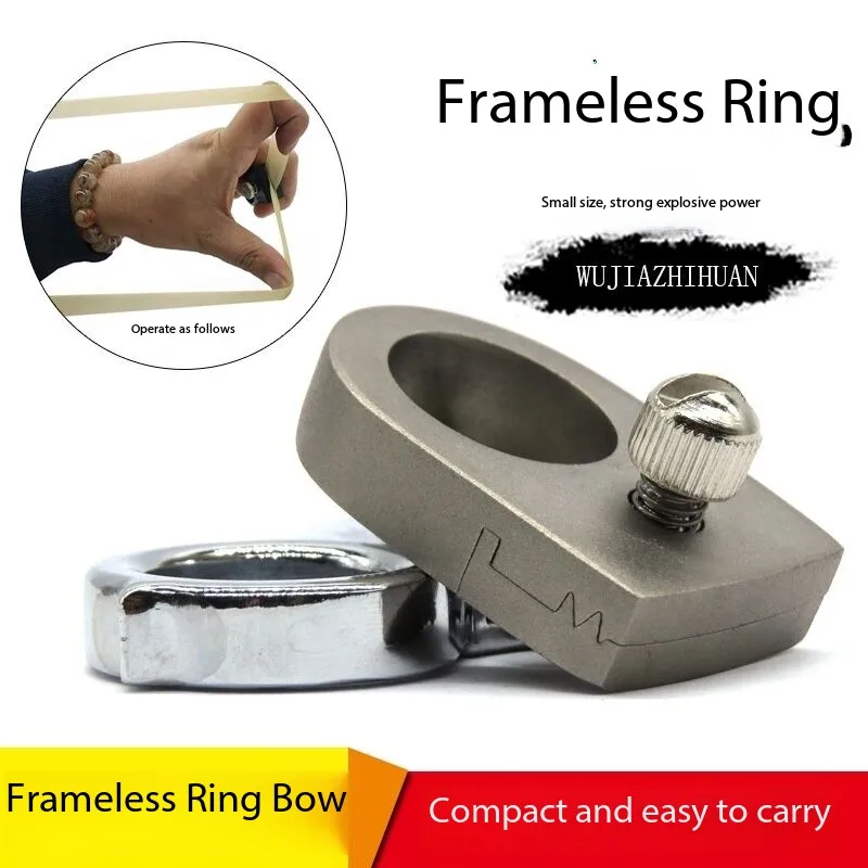 حلقة ضغط القوس السريع في الهواء الطلق، بدون حزام مطاطي، حلقة جلدية مسطحة بدون إطار، زنبرك من سبائك الفولاذ المقاوم للصدأ محمول #1