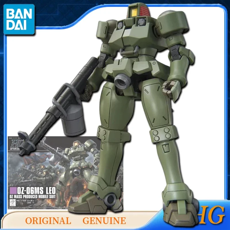 Bandai Original Genuine HG GUNDAM OZ-06MS LEO Anime Action Figures Toys for Boys Girls Kids Gift Collectible Model Ornaments