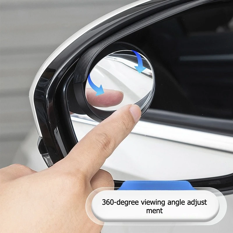 

Universal Car Rearview Rain Eyebrow Blind Spot Mirror Small Round Mirror 360 Degrees Parking Auxiliary Mirror Shield Accessories