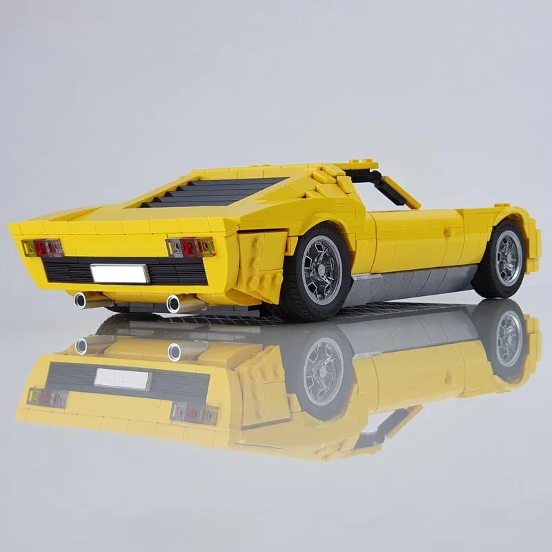 New MOC-132131 1177PCS Miura P400 SV Supercar Racing Car Vehicle Sport Model  Building Blocks Kid Educational Toy Birthdays Gift