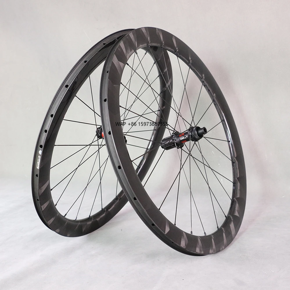 

SERAPH Ultralight Carbon Wheels X Wave Rims Carbon Fiber Wheels Disc Brake /Rim Brake Road Carbon DT 240 Hubs Fit Bike LC50C-26