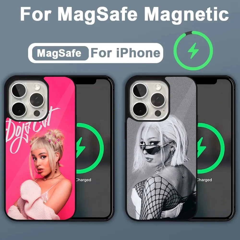 Singer D-Doja Cat Phone Case For iPhone 16,15,14,13,12,11,Plus,Pro,Max,Mini Magsafe Magnetic Wireless Charging