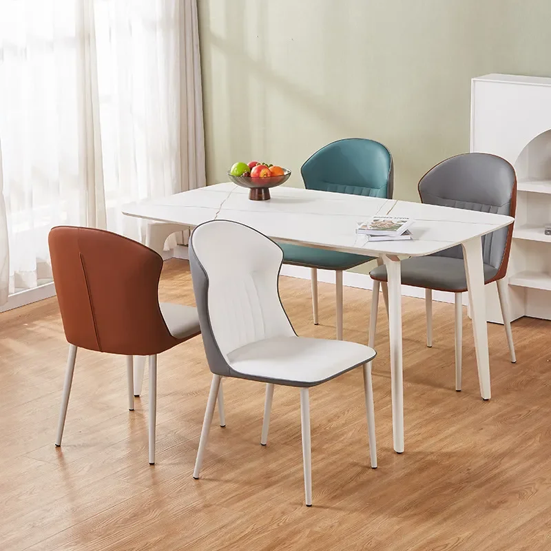 Italian Minimalist Dining Chair Backrest Light Luxury Master Design Simple Modern Household Small Apartment Table Chairs
