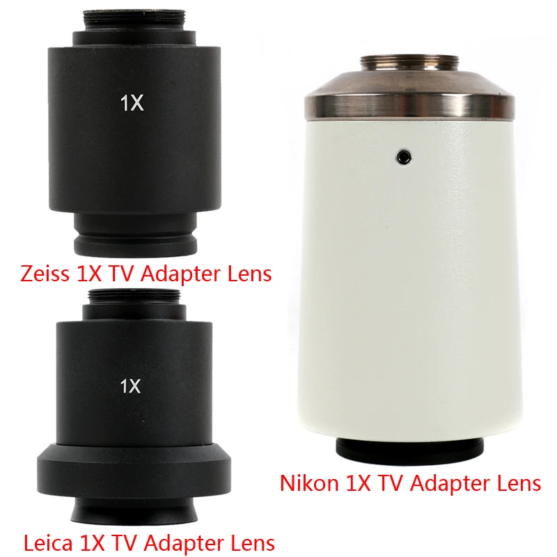 Trinocular Microscope Video Camera CCD CMOS C-Mount 1X TV Adapter Lens For Zeiss P95 Axio UIS Leica DM serie NIKON E100 Serie