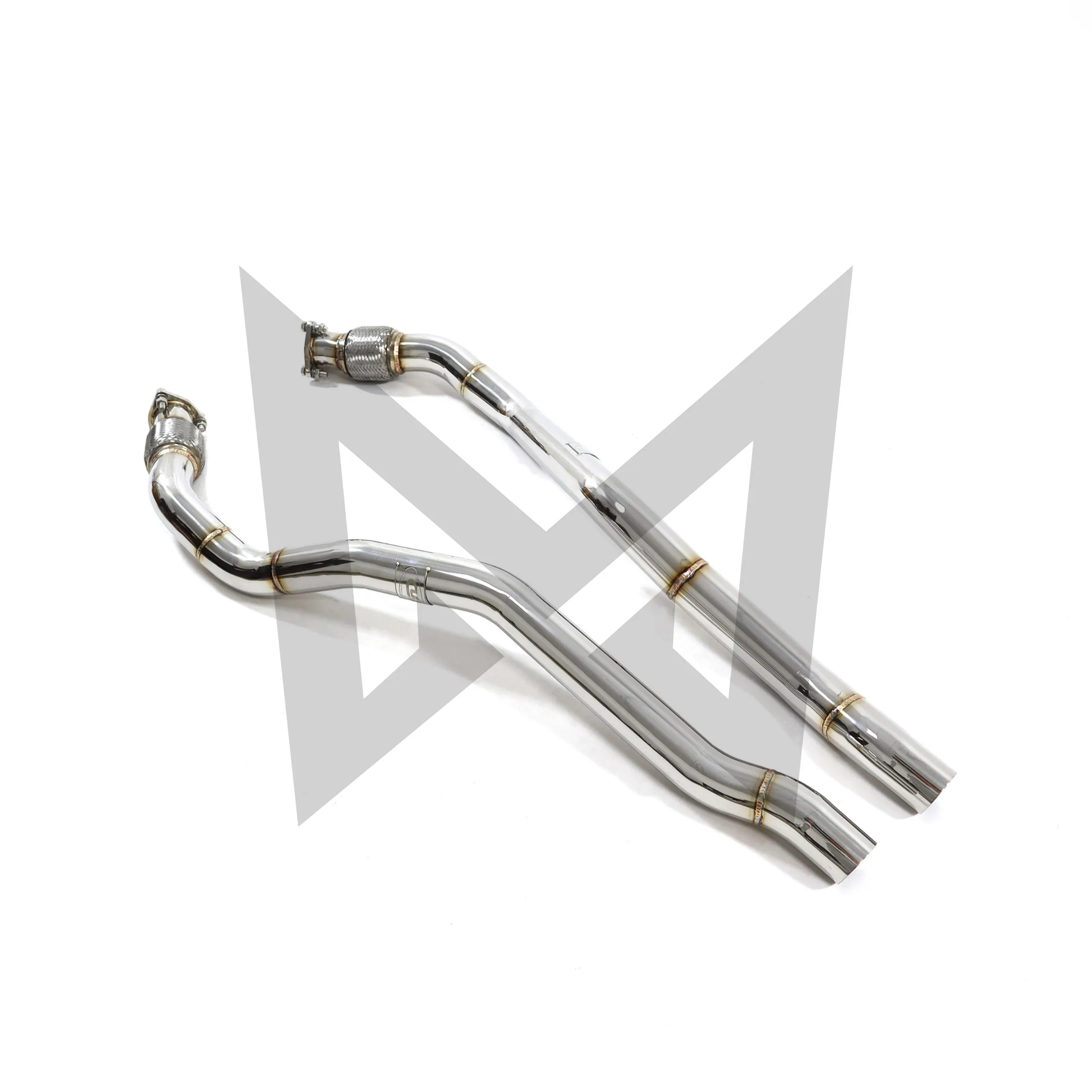 

Resonant tube for AUDI S6 S7 C7 Stainless steel Performance Exhaust pipe Lossless installation