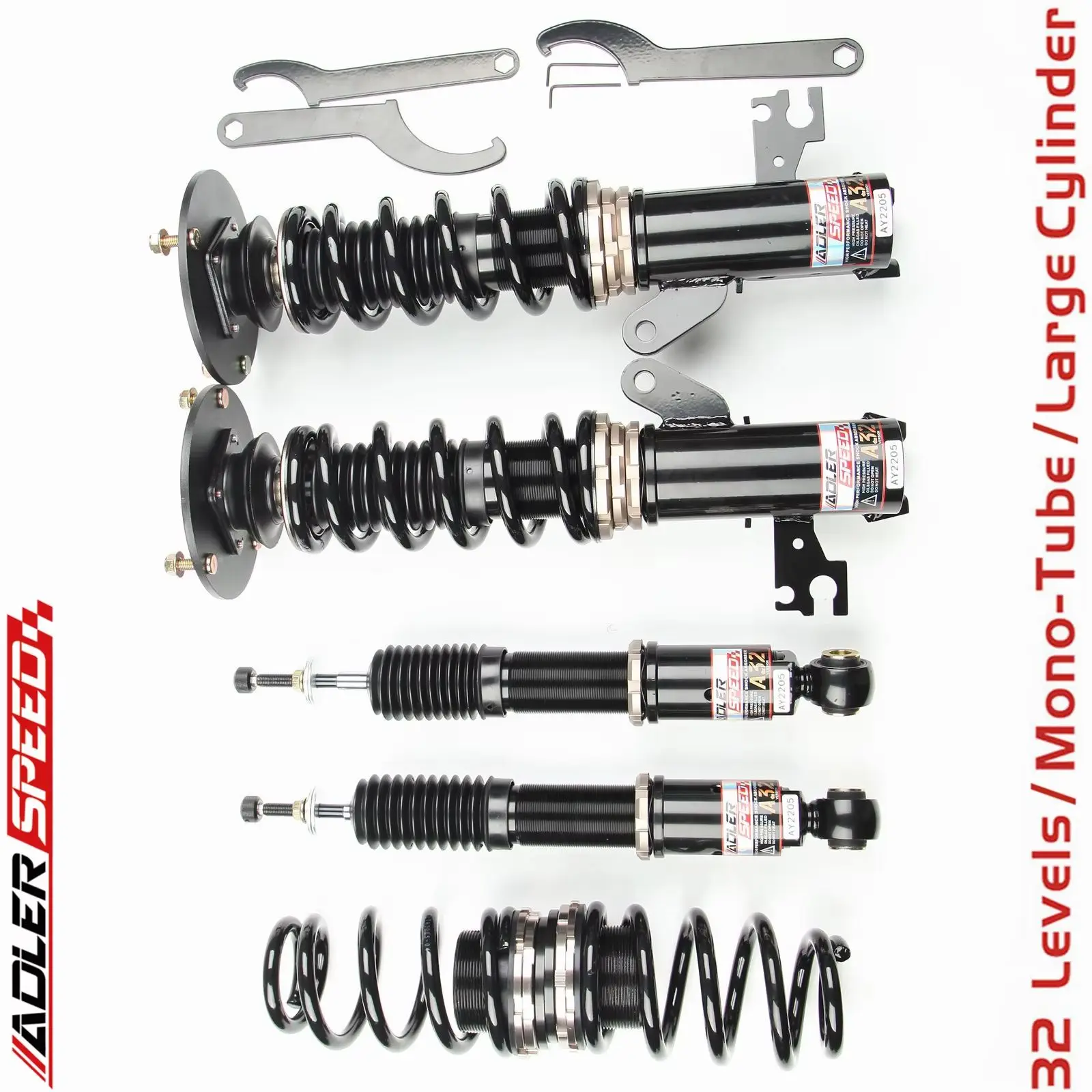 

S ADLERSPEED 32-уровневая регулировка койловеров, комплект понижающей подвески для SAAB 9-3 Sedan Kombi 03-13