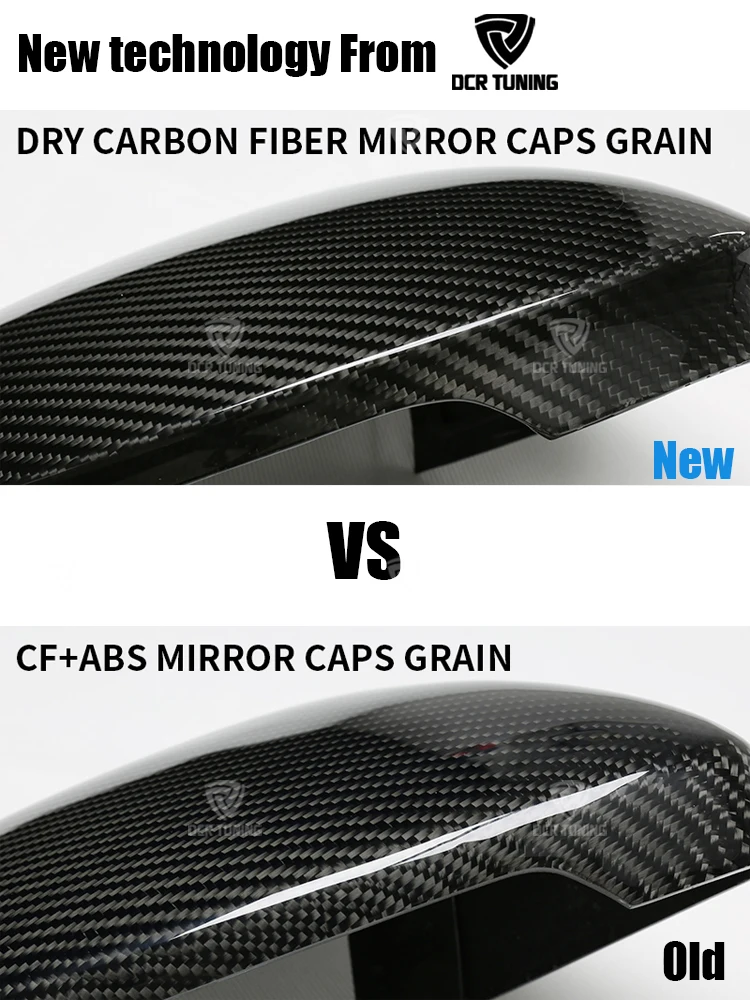 For Mercedes 2021+ C S E Class S450 E300 C260 W206 W214 W223 Dry Carbon Fiber Mirror cover Rear View Side Caps Add On Style