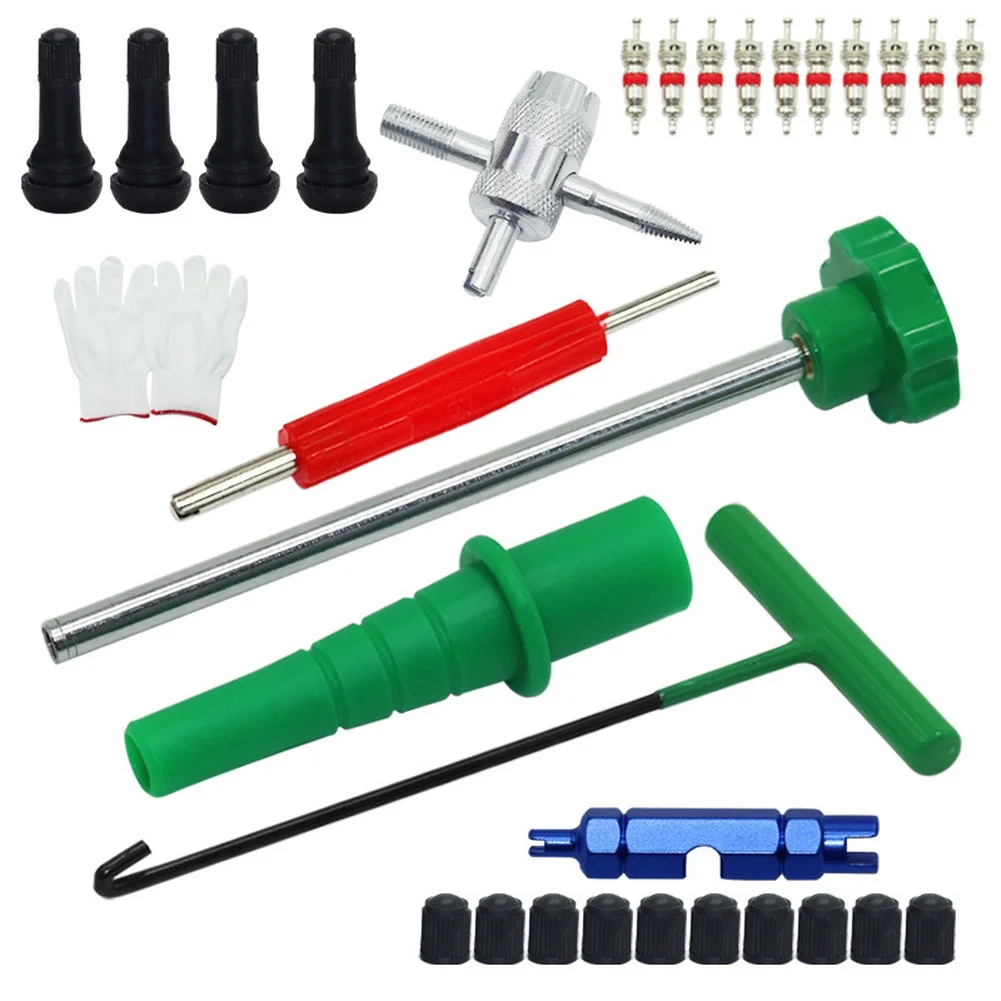 

Сменный комплект для ремонта шин, монтажный комплект штока клапана, автомобильный ручной шиномонтажный станок, набор инструментов, инструменты для ремонта, 13/23/30 шт.