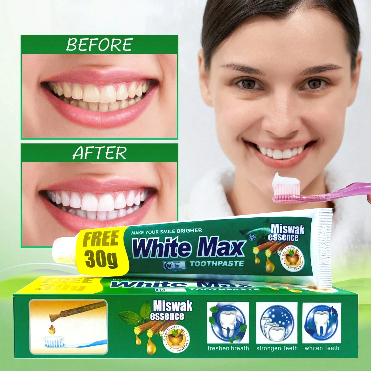 

Натуральная зубная паста с эссенцией Miswak, зубная паста Miswak, зубная паста без фторида для здоровья полости рта, зубная паста для ухода за зубами