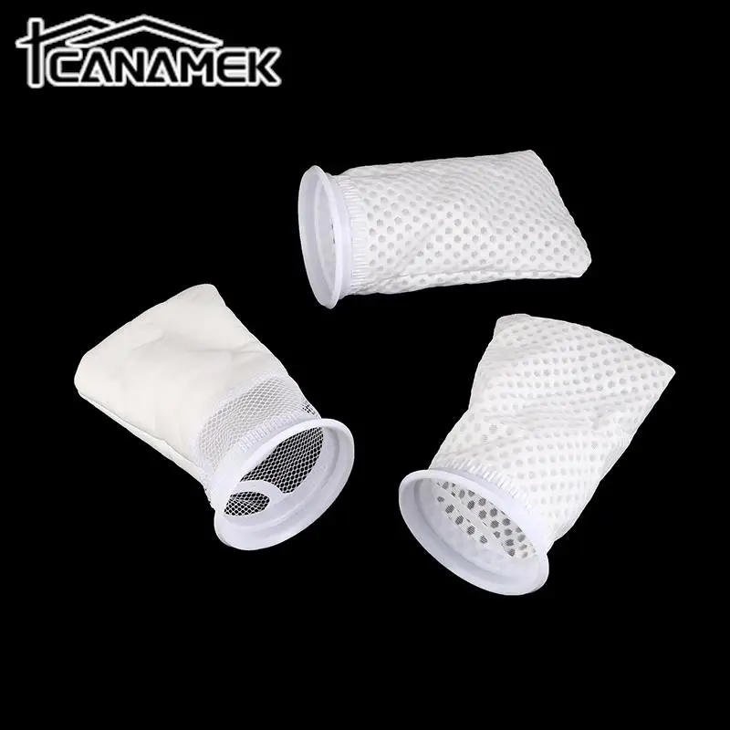 Anti Overflow Aquarium Filter Bag Honeycomb Type Washable Reusable Mesh Foam Carpet Sock Bag For Fish Marine Filtration System