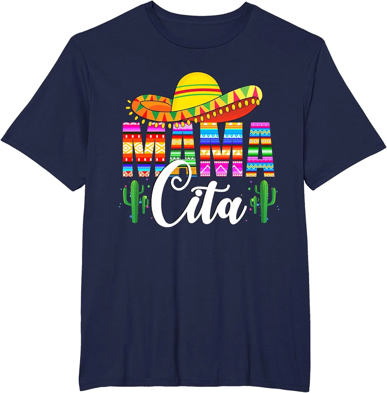 Funny Tshits Mamacita Cinco De Mayo Leopard Fiesta Mexican Mother's Day Colorful T-Shirt Graphic Tops High Quality Cotton Tee