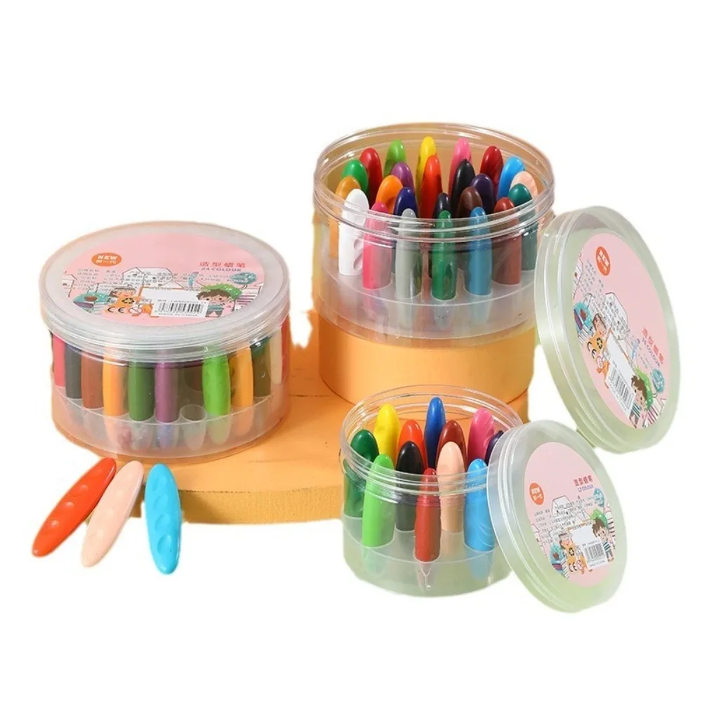 

Creative Washable Peanut Crayons Erasable Do Not Dirty Hands Oil Painting Stick Safe Toddler Crayons Gifts