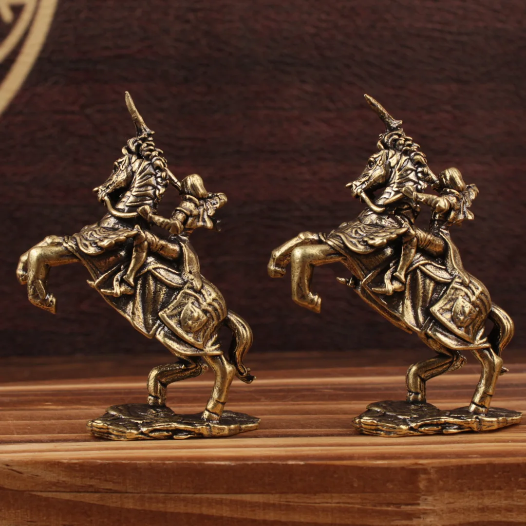 Brass European female knight ornament cross-border special for small ornament European female knight ornament handicrafts