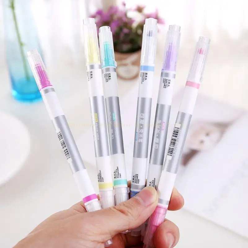 

6pcs/set Erasable Highlighter Pen Marker Pastel Liquid Chalk Fluorescent Pencil