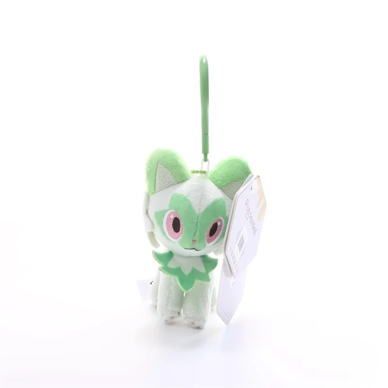 Véritable Pokemon Sprigatito amour série Kawaii peluche jouet porte-clés sac à dos pendentif porte-clés poupée cadeaux d'anniversaire pour enfant garçon