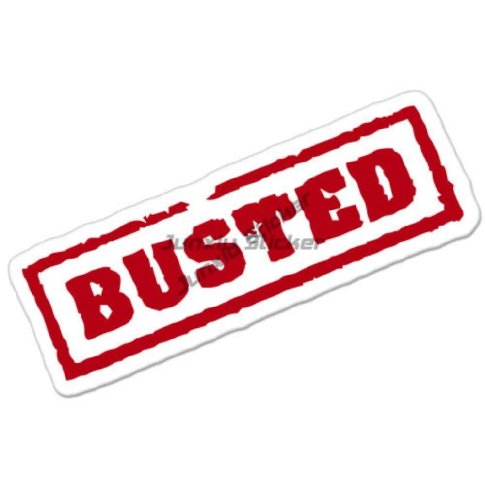 

Busted Car Bumper Sticker Decal Adventure Motorcycle Stickers Waterproof Car Decals Camping