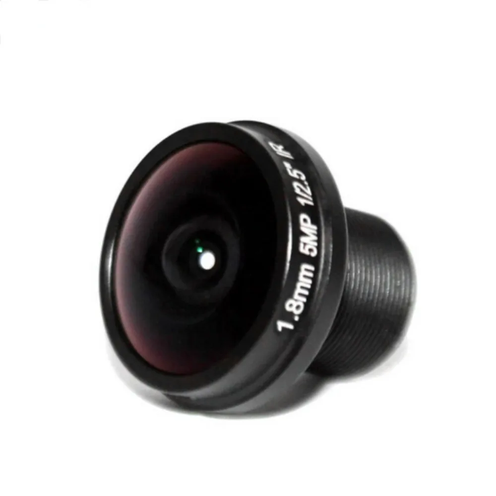 1.8mm 5MP  Fisheye Lens for HD CCTV IP Camera M12 Mount 1/3  F2.0 180Degree Wide Angle Panoramic CCTV Lens