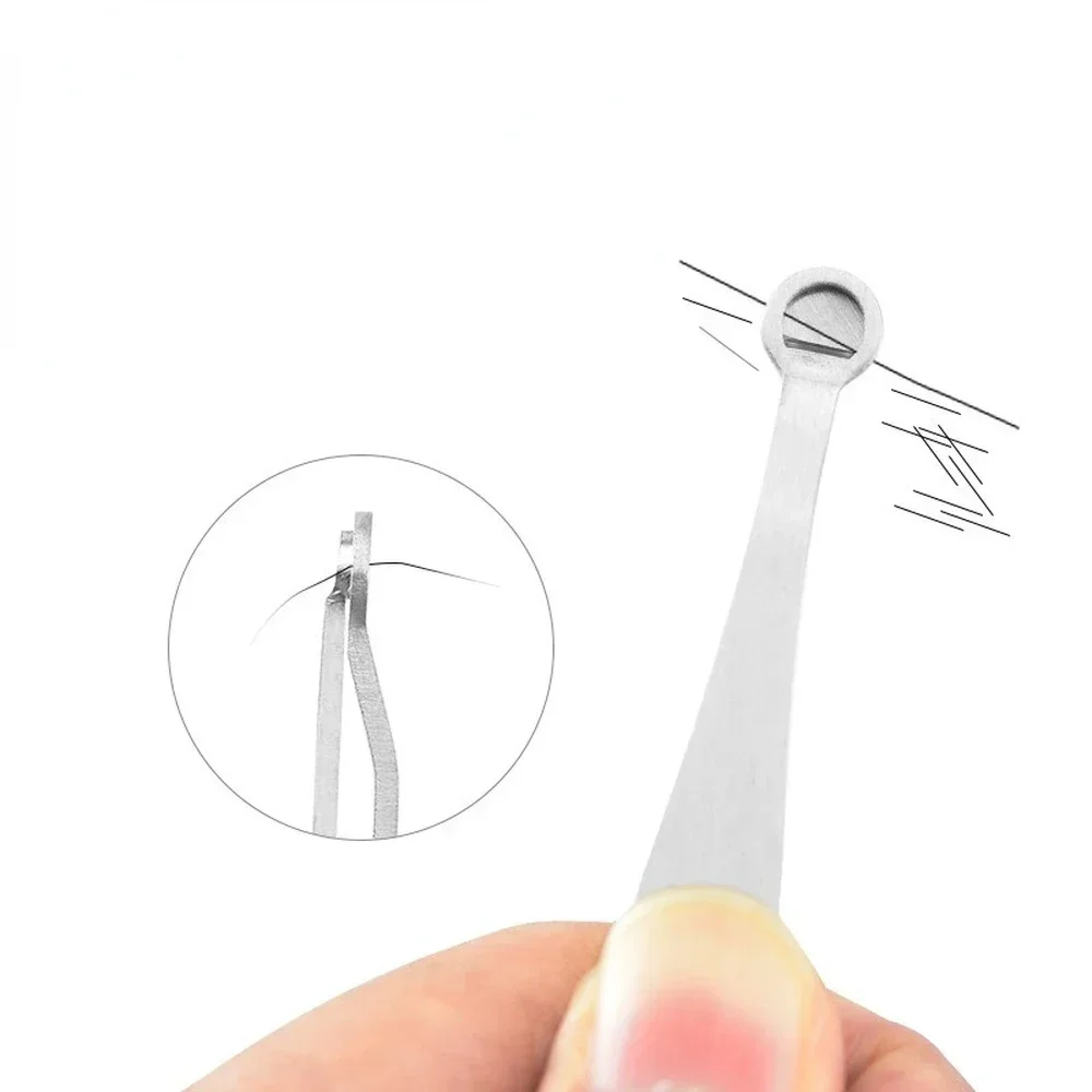 

Nose Hair Trimming, Eyebrow, Round Tip Removal Tweezer, Stainless Steel Trimmer