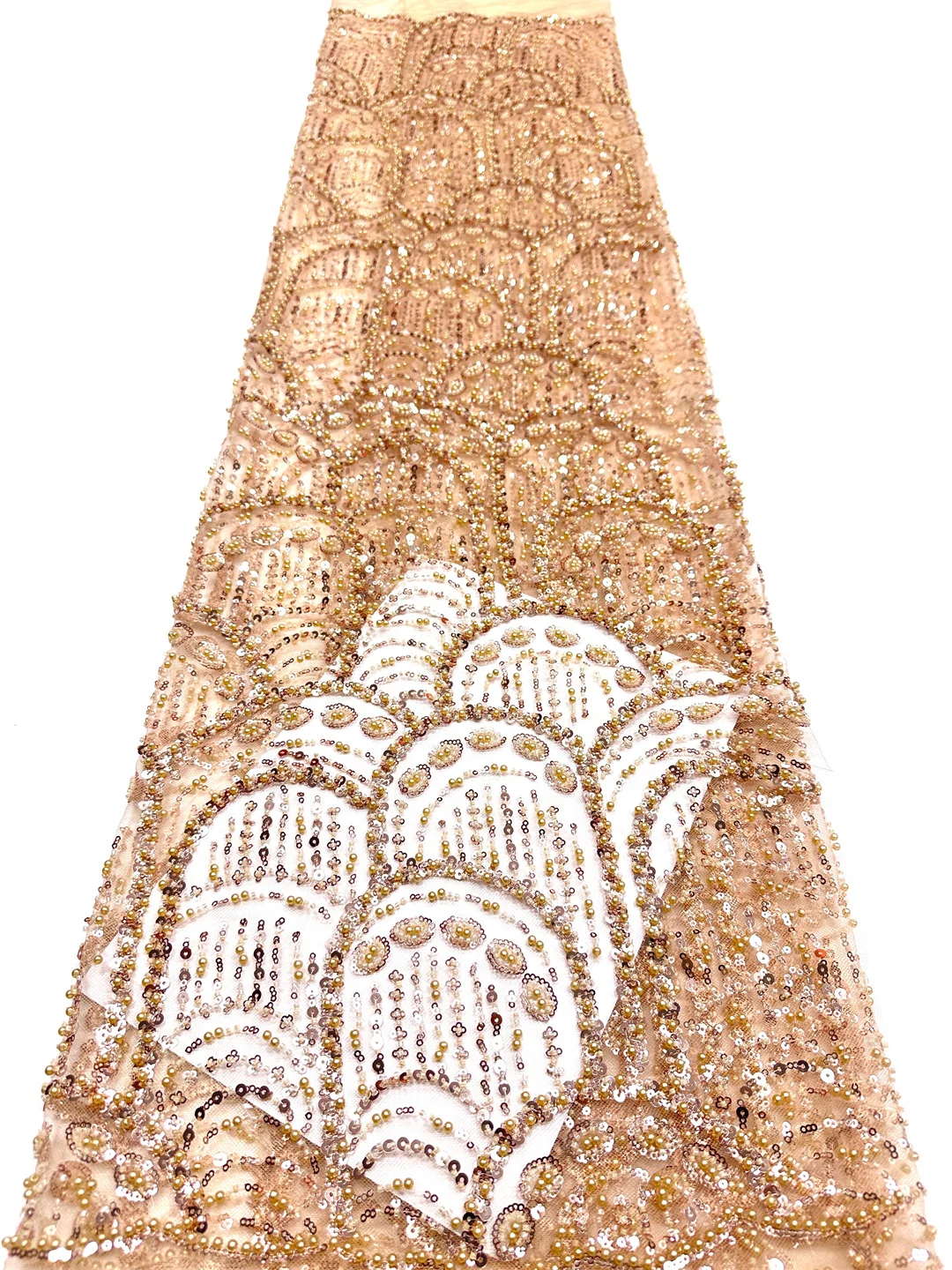 

Новинка! Горячая распродажа: Тюлевая кружевная ткань 2026 с бисером и пайетками, в африканском, нигерийском и французском стиле, для пошива элитных свадебных и вечерних платьев.