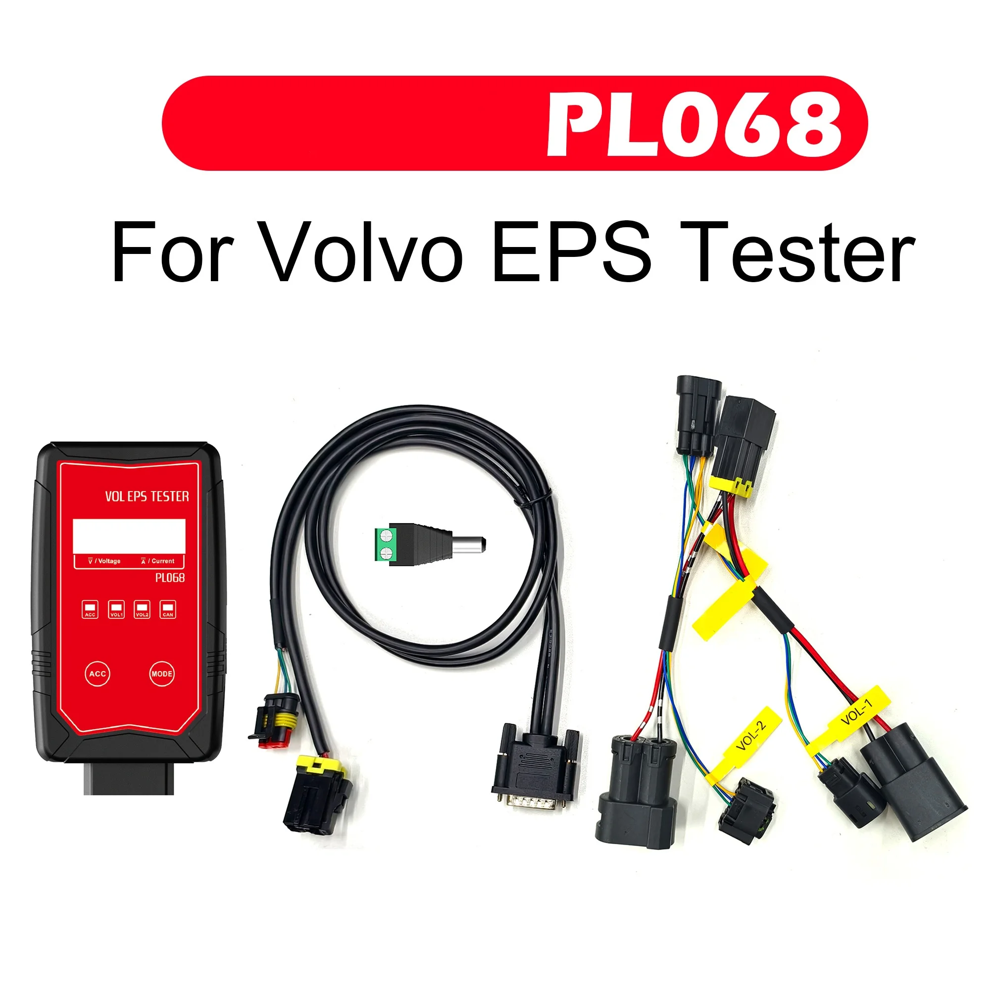 PL068 Motor Detector EPS Tester Gauge Meter Automotive Diagnostic Tool for Volvo V60/S60 II/XC90II/V90II/XC60II/XC40/POLESTAR2