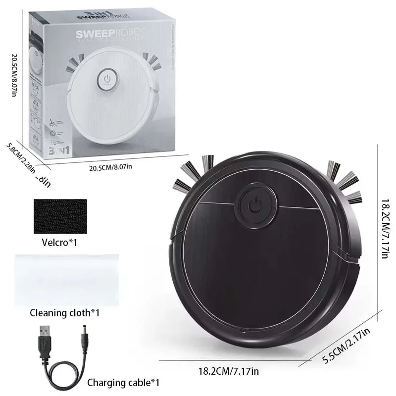 3-in-1 Intelligent Robot Vacuum Cleaner 6000Pa Strong Suction Sweep Mop Charge USB Laser Navigation Pet Hair Hard Floor 2026 New view 6