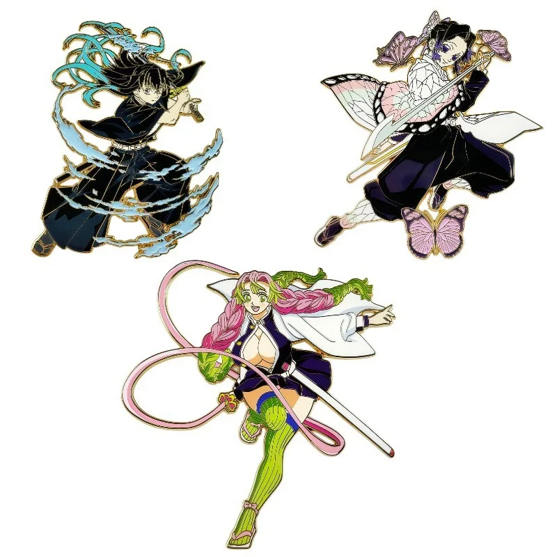 

Demon Slayer Creative Design of New Cartoon Metal Brooch Personalized Badges and Versatile Decorative Accessories Frind Kawaii